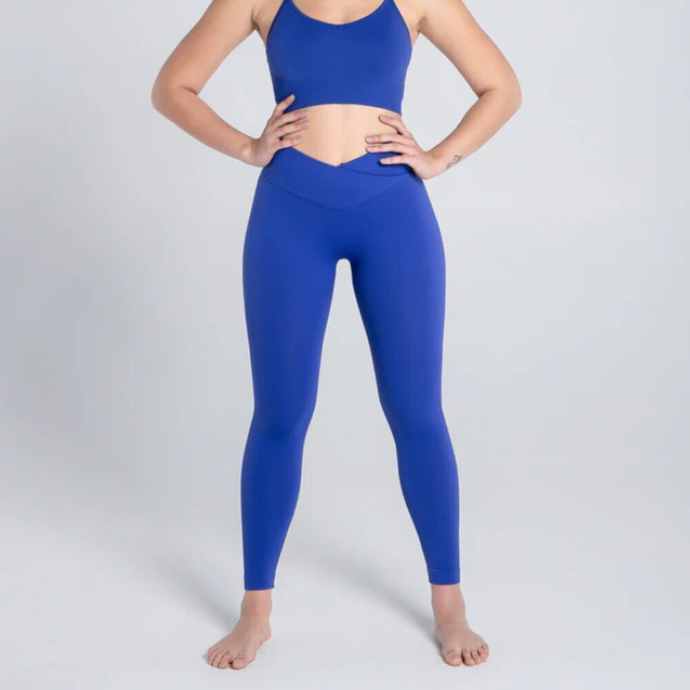 Cosmolle Women's Seamless Crossover Leggings - 2XL